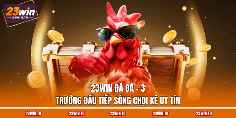 23WIN Đá Gà - 3 Trường Đấu Tiếp Sóng Chọi Kê Uy Tín - Slotrova88