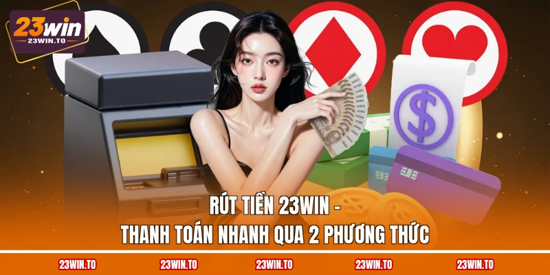 Rút Tiền 23WIN - Thanh Toán Nhanh Qua 2 Phương Thức - Slotrova88